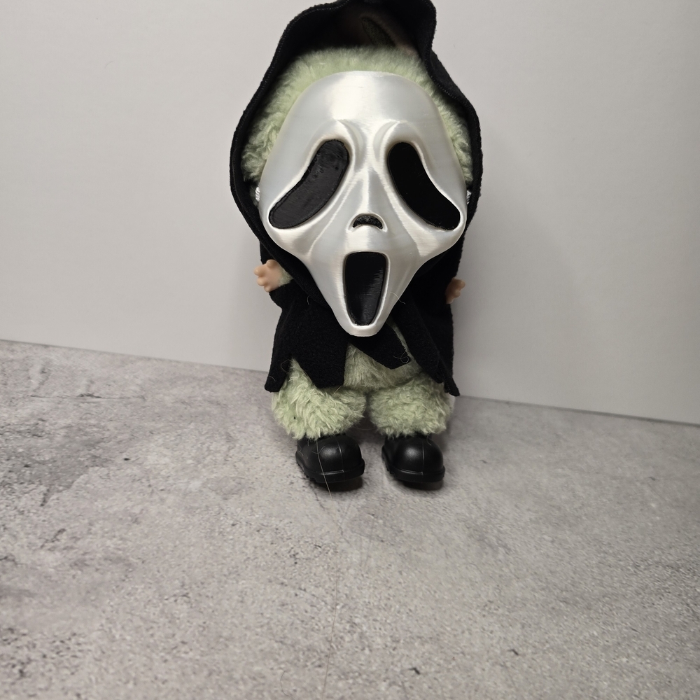 Labubu Costume with Silver Mask and Black Shoes - Picture 2 of 4